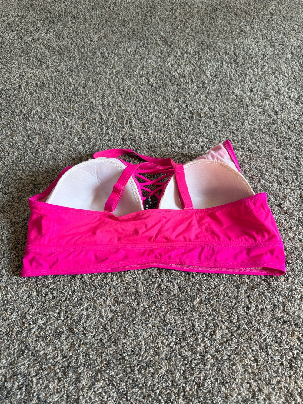 Torrid Swim Bikini Top Women’s Plus Size 2 Hot Pink - Picture 3 of 5